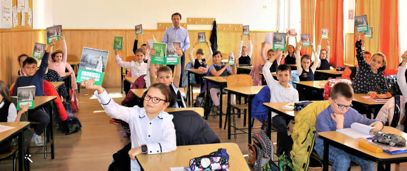 Lansarea volumului „Cronicile Misterele Dunării” vol. 4… , la clasa a II-a C, Școala Gimnazială Nr. 12 Tulcea